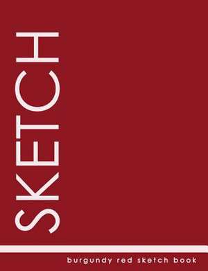 Burgundy Red Sketch Book de Trendy Wares Misc