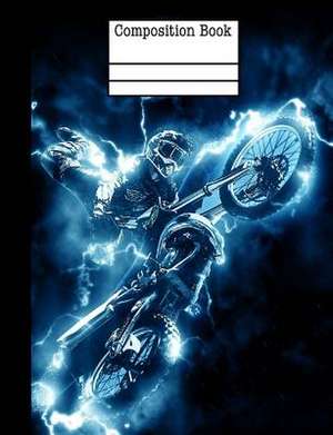 Motocross Electric Composition Notebook - College Ruled de Creations, Rengaw