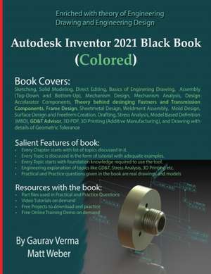 Autodesk Inventor 2021 Black Book (Colored) de Gaurav Verma