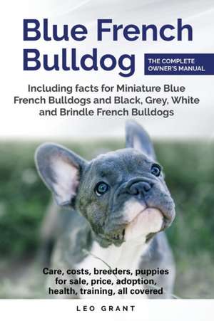 Blue French Bulldog de Leo Grant