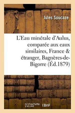 L'Eau Minérale d'Aulus, Comparée Aux Eaux Similaires de France Et de l'Étranger, Bagnères-De-Bigorre de Soucaze