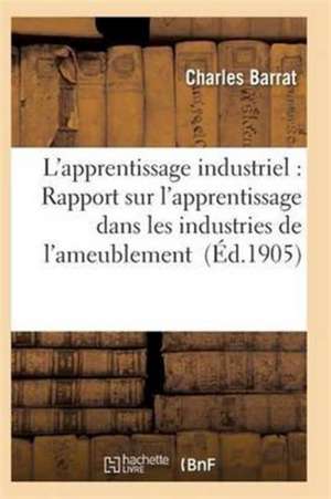 L'Apprentissage Industriel: Rapport Sur l'Apprentissage Dans Les Industries de l'Ameublement de Barrat-C