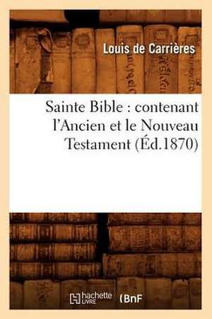Sainte Bible de Sans Auteur