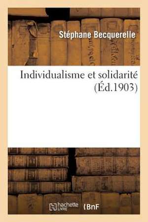 Individualisme Et Solidarite