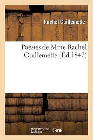 Poesies de Mme Rachel Guillemette