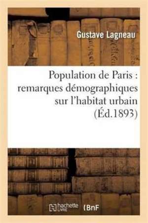 Population de Paris de Gustave Lagneau