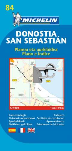 San Sebastian - Michelin City Plan 84