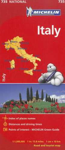 Michelin Italy Map 735 de Michelin Travel & Lifestyle