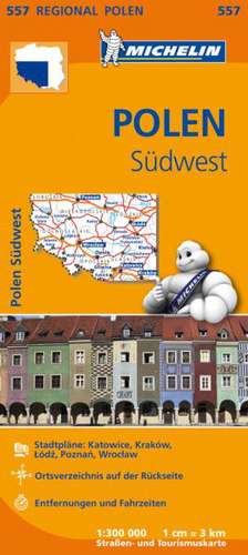 Michelin Regionalkarte Polen Südwest 1 : 300 000