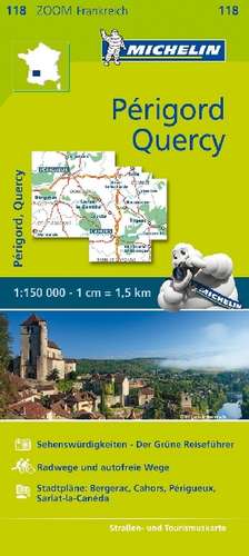 Michelin Zoomkarte Quercy, Perigord 1 : 150 000 de Michelin