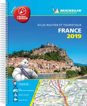 France 2019 -Tourist & Motoring Atlas A4 Laminated Spiral