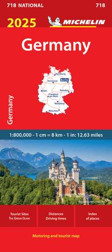 Germany 2025 - Michelin National Map 718 de Michelin