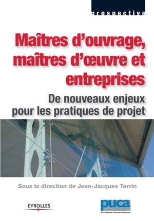 Maîtres d'ouvrage, maîtres d'oeuvre et entreprises: De nouveaux enjeux pour les pratiques de projet de Jean-Jacques Terrin