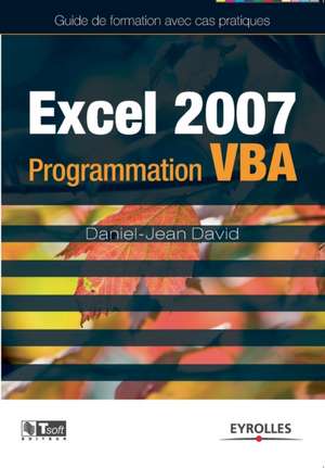 Excel 2007: Programmation VBA de Daniel-Jean David