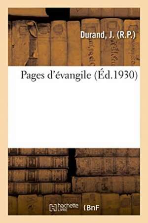Pages d'Évangile de J. Durand