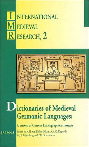 Dictionaries of Medieval Germanic Languages (Imr 2) de K. H. Dalen-Oskam