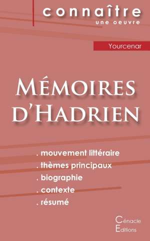 Fiche de lecture Mémoires d'Hadrien de Marguerite Yourcenar (Analyse littéraire de référence et résumé complet) de Marguerite Yourcenar