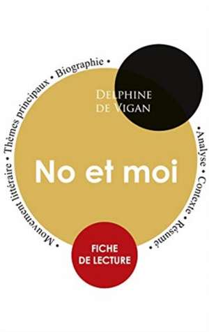 Fiche de lecture No et moi (Étude intégrale) de Delphine De Vigan