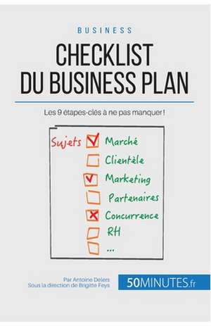 Checklist du business plan de Antoine Delers