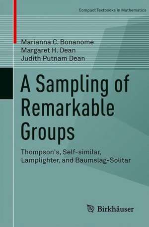 A Sampling of Remarkable Groups: Thompson's, Self-similar, Lamplighter, and Baumslag-Solitar de Marianna C. Bonanome