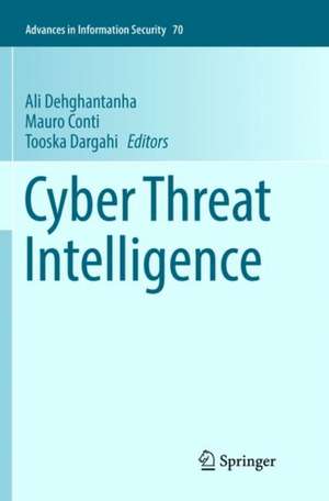 Cyber Threat Intelligence de Ali Dehghantanha