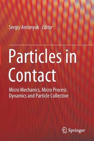 Particles in Contact: Micro Mechanics, Micro Process Dynamics and Particle Collective de Sergiy Antonyuk