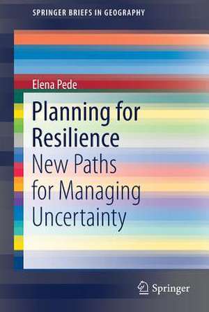 Planning for Resilience: New Paths for Managing Uncertainty de Elena Pede