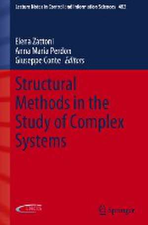 Structural Methods in the Study of Complex Systems de Elena Zattoni