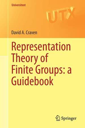 Representation Theory of Finite Groups: a Guidebook de David A. Craven