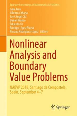 Nonlinear Analysis and Boundary Value Problems: NABVP 2018, Santiago de Compostela, Spain, September 4-7 de Iván Area