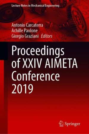 Proceedings of XXIV AIMETA Conference 2019 de Antonio Carcaterra