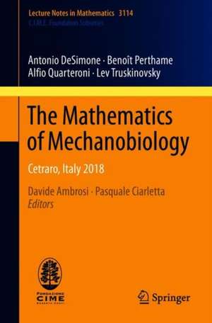 The Mathematics of Mechanobiology: Cetraro, Italy 2018 de Antonio DeSimone