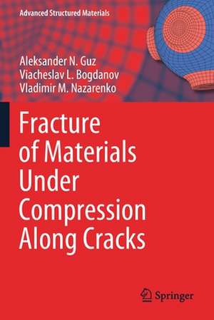 Fracture of Materials Under Compression Along Cracks de Aleksander N. Guz