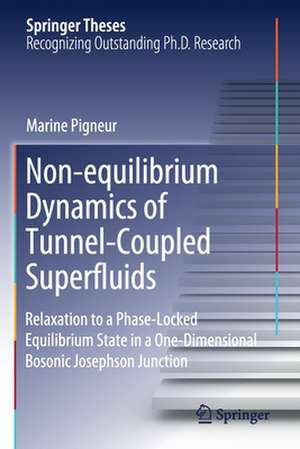 Non-equilibrium Dynamics of Tunnel-Coupled Superfluids: Relaxation to a Phase-Locked Equilibrium State in a One-Dimensional Bosonic Josephson Junction de Marine Pigneur