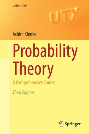 Probability Theory: A Comprehensive Course de Achim Klenke