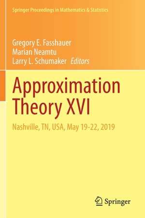 Approximation Theory XVI: Nashville, TN, USA, May 19-22, 2019 de Gregory E. Fasshauer