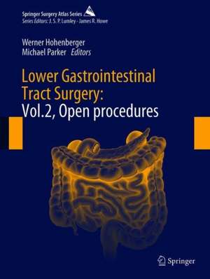 Lower Gastrointestinal Tract Surgery: Vol. 2, Open procedures de Werner Hohenberger