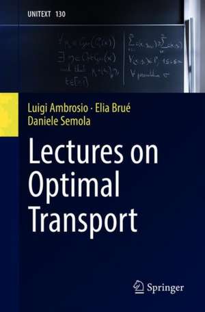 Lectures on Optimal Transport de Luigi Ambrosio