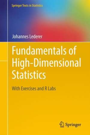 Fundamentals of High-Dimensional Statistics: With Exercises and R Labs de Johannes Lederer