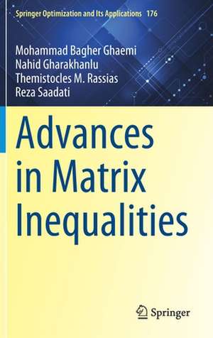 Advances in Matrix Inequalities de Mohammad Bagher Ghaemi