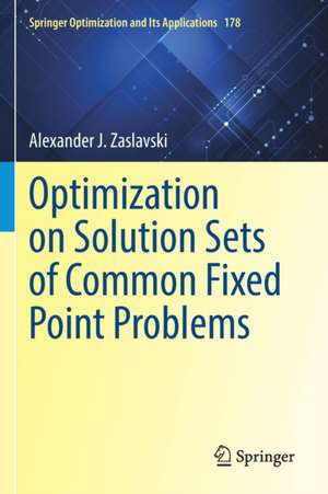 Optimization on Solution Sets of Common Fixed Point Problems de Alexander J. Zaslavski