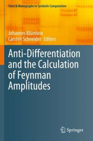 Anti-Differentiation and the Calculation of Feynman Amplitudes de Johannes Blümlein