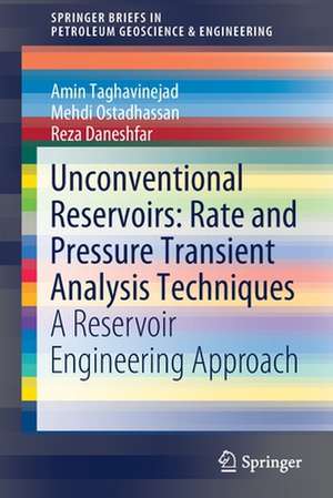 Unconventional Reservoirs: Rate and Pressure Transient Analysis Techniques: A Reservoir Engineering Approach de Amin Taghavinejad