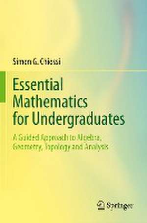 Essential Mathematics for Undergraduates: A Guided Approach to Algebra, Geometry, Topology and Analysis de Simon G. Chiossi