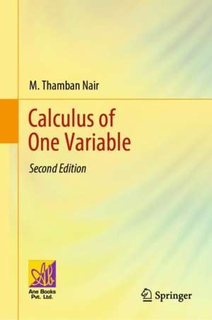 Calculus of One Variable de M. Thamban Nair