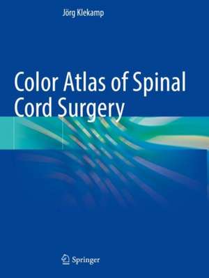 Color Atlas of Spinal Cord Surgery de Jörg Klekamp