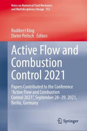 Active Flow and Combustion Control 2021: Papers Contributed to the Conference “Active Flow and Combustion Control 2021”, September 28–29, 2021, Berlin, Germany de Rudibert King