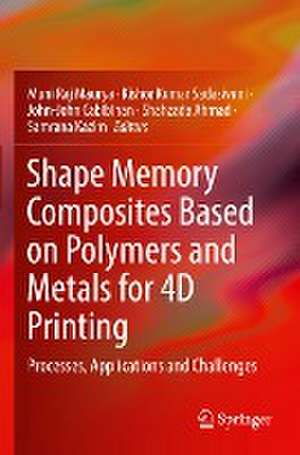 Shape Memory Composites Based on Polymers and Metals for 4D Printing: Processes, Applications and Challenges de Muni Raj Maurya