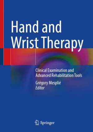 Hand and Wrist Therapy: Clinical Examination and Advanced Rehabilitation Tools de Grégory Mesplié