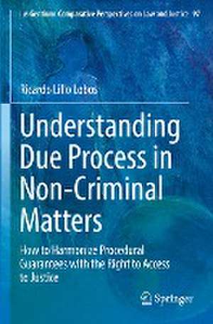 Understanding Due Process in Non-Criminal Matters: How to Harmonize Procedural Guarantees with the Right to Access to Justice de Ricardo Lillo Lobos